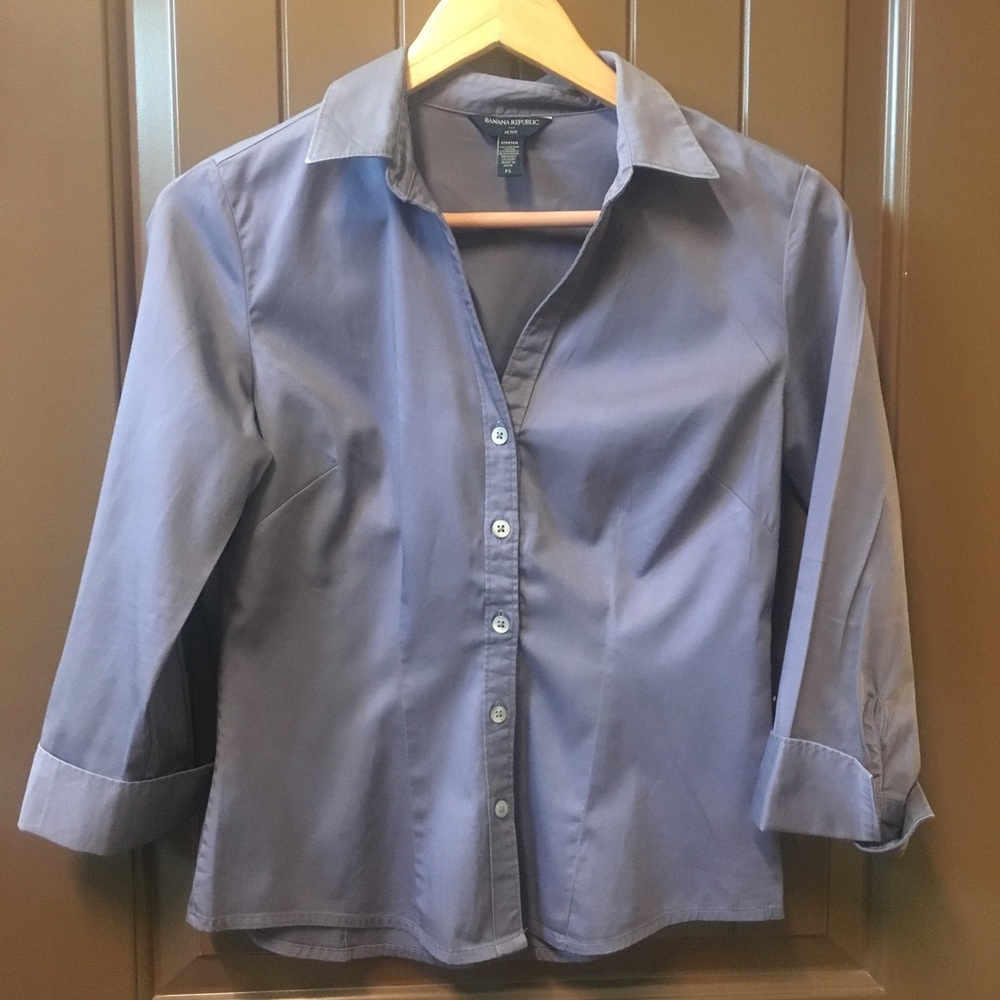 Purple Banana Republic dress shirt